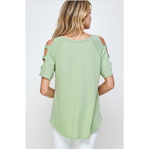 Cold Shoulder Top - Picture 2 of 7